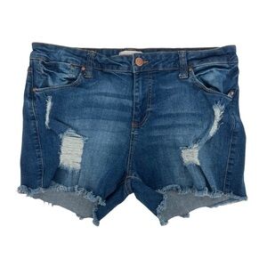 Forever 21 Distressed Cut Off Jean Shorts Size 14 Women's